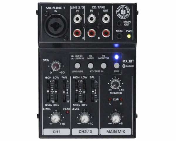 Bluetooth Kontrollü 3 Kanal Deck Mikser