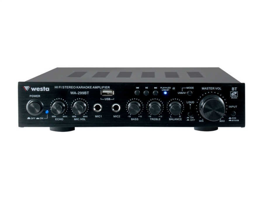 2x40 Watt USB Okuyuculu Stereo Amfi