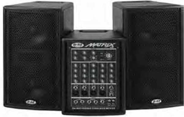 6.5'' İki çift 200 Watt Aktif Sistem Power Stereo Mikser