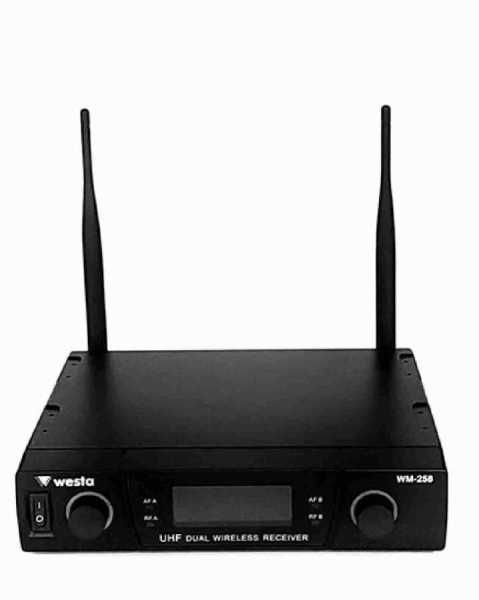 2 Kanal UHF Telsiz Mikrofon Receiver