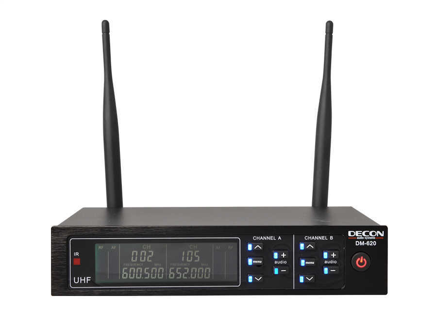 2 Kanal UHF Telsiz Mikrofon Receiver