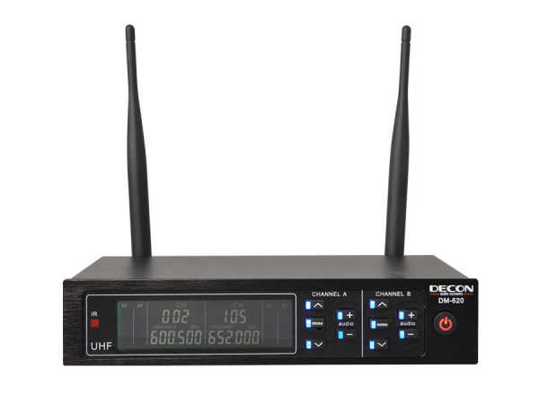 2 Kanal UHF Telsiz Mikrofon Receiver