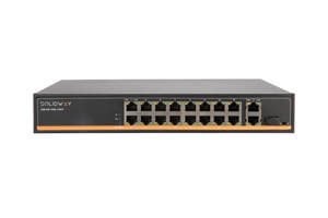 16 Port 10/100 POE Port+2 Port Gigabit Uplink Port+1 Port SFP Fiber Port (150 Watt)