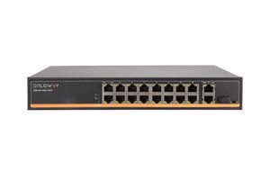 16 Port 10/100 POE Port+2 Port Gigabit Uplink Port+1 Port SFP Fiber Port (150 Watt)
