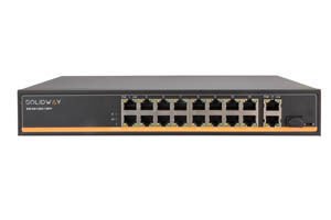 16 Port 10/100 POE Port+2 Port Gigabit Uplink Port+1 Port SFP Fiber Port (300 Watt)