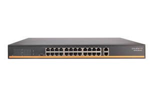 24 Port 10/100 POE Port+2 Port Gigabit Uplink Port +2 Port SFP Fiber Port (400 Watt)
