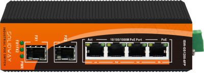4 Port 10/100/1000M PoE Port +2 Port Gigabit SFP Port (120 Watt), Endüstriyel PoE Gigabit Ethernet Switch (Unmanaged)