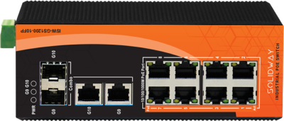 8 Port 10/100/1000M PoE Port +2 Port Gigabit Combo (SFP/RJ45) Port (240 Watt), Endüstriyel PoE Gigabit Ethernet Switch (Unmanaged)