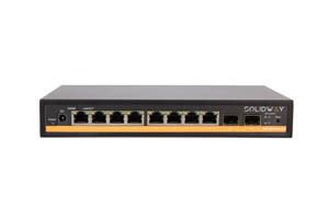 8 Port 10/100/1000M RJ45 Port + 2 Port SFP Fiber Port, Web Yönetilebilir Gigabit Network Switch