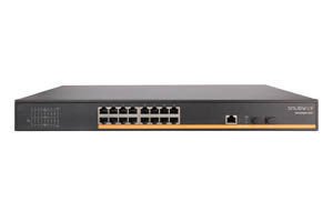 16 Port 10/100 /1000M Port + 2 Port SFP Fiber Port + 1 Port Console Port, Web Yönetilebilir Gigabit Network Switch