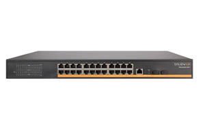 24 x 10/100 /1000M POE port+2 x SFP Fiber Port+1 x Console Port (400 Watt), Web Yönetilebilir Gigabit Network Switch