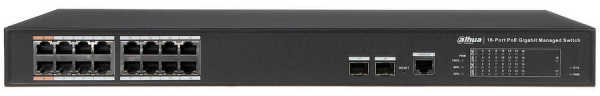 16 Port (14 Kanal PoE+ 2 Kanal Hi-PoE Switch)