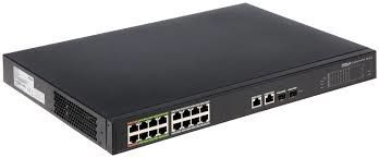 16 Port Yönetilebilir ePoE Switch (8 e-PoE+8FE PoE +2 GE+2GE SFP) ( Tek Kablo ile 800 metre )