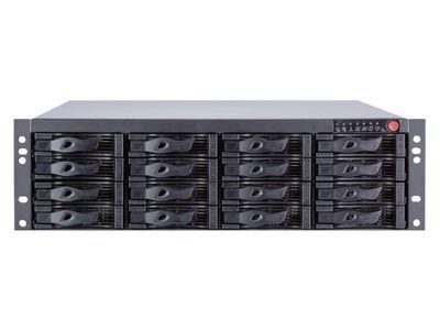 ​64 Kanal 384Mbps 16xSata 3U Ultra 4K H265 RAID NVR