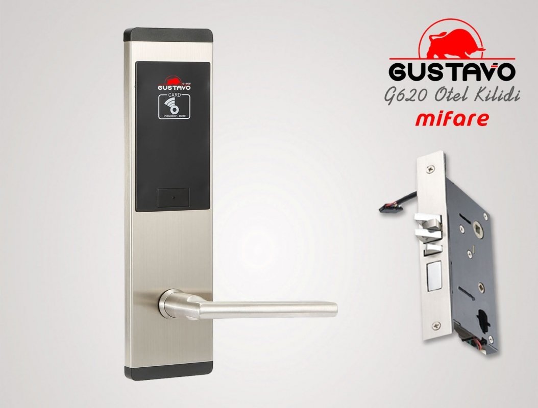 GUSTAVO G620 Mifare Otel Odası Kapı Kilidi