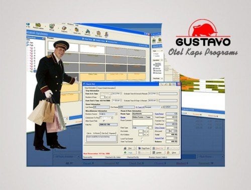 GUSTAVO Otel Kapı Kilit Sistemi Programı