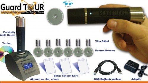 GUARD Tour Bekçi Saat Seti Paslanmaz Çelik