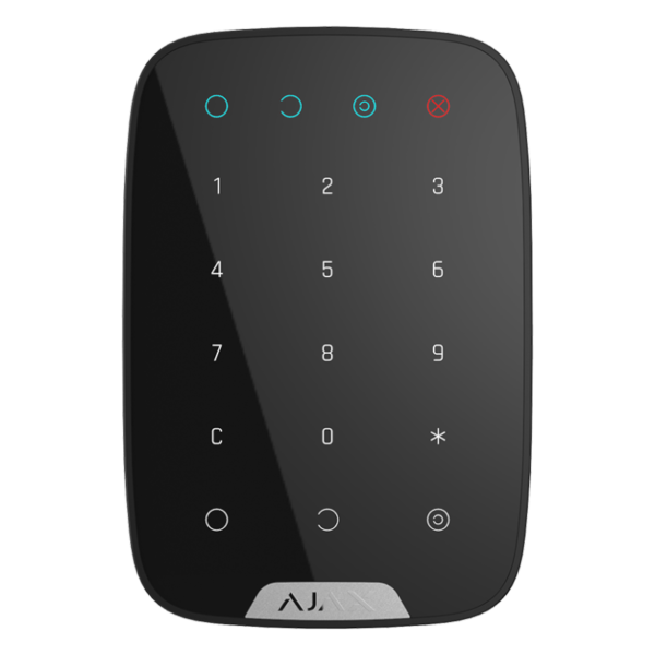 Ajax KEYPAD-B Kablosuz Dokunmatik Keypad - Siyah